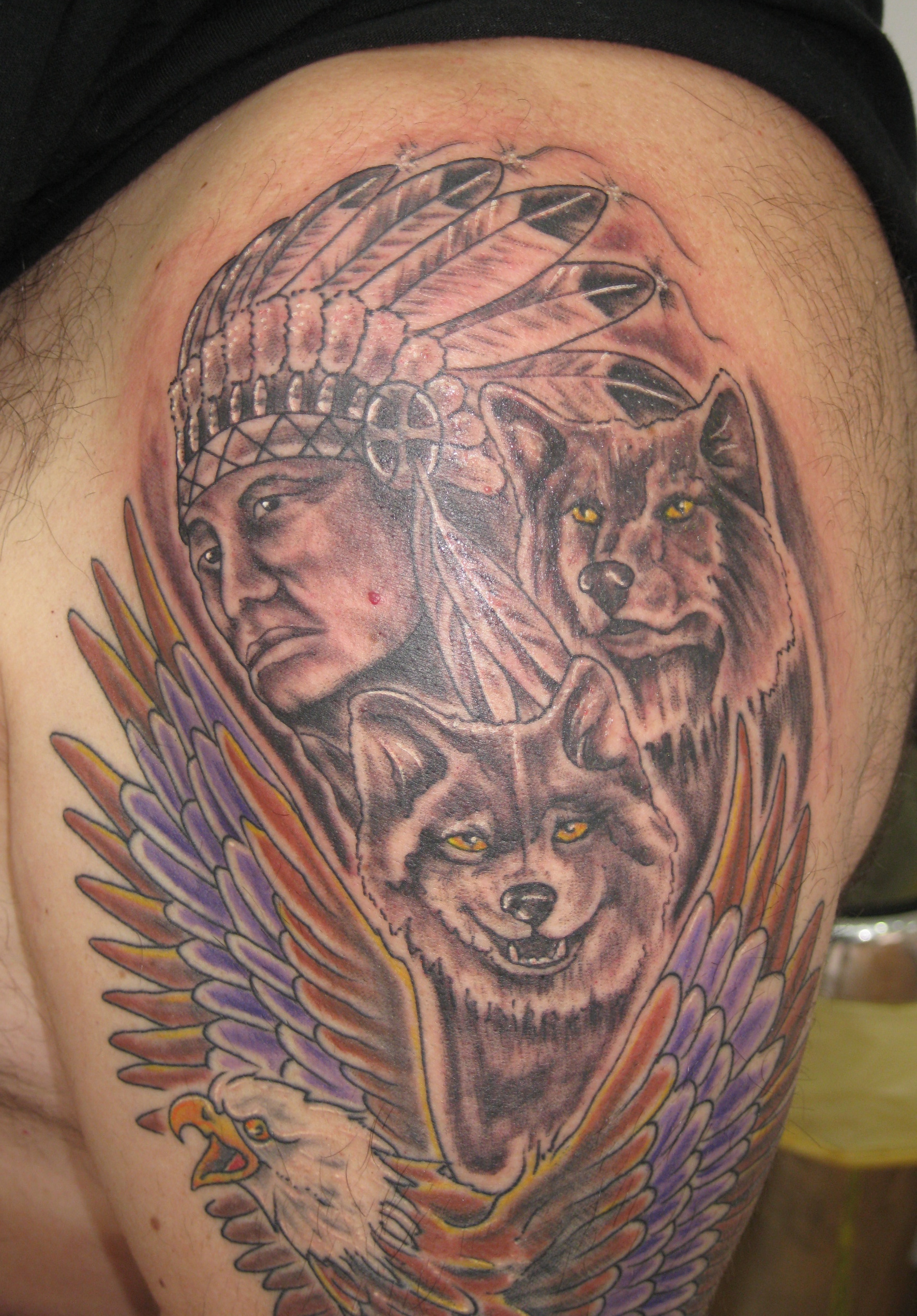 Black Eye Tattoo - Native American Skull by @lescollier #blackandgreytattoo  #blackandgrey #nativeamerican #fortwaltonbeach #destin #pensacola  #navarrebeach | Facebook